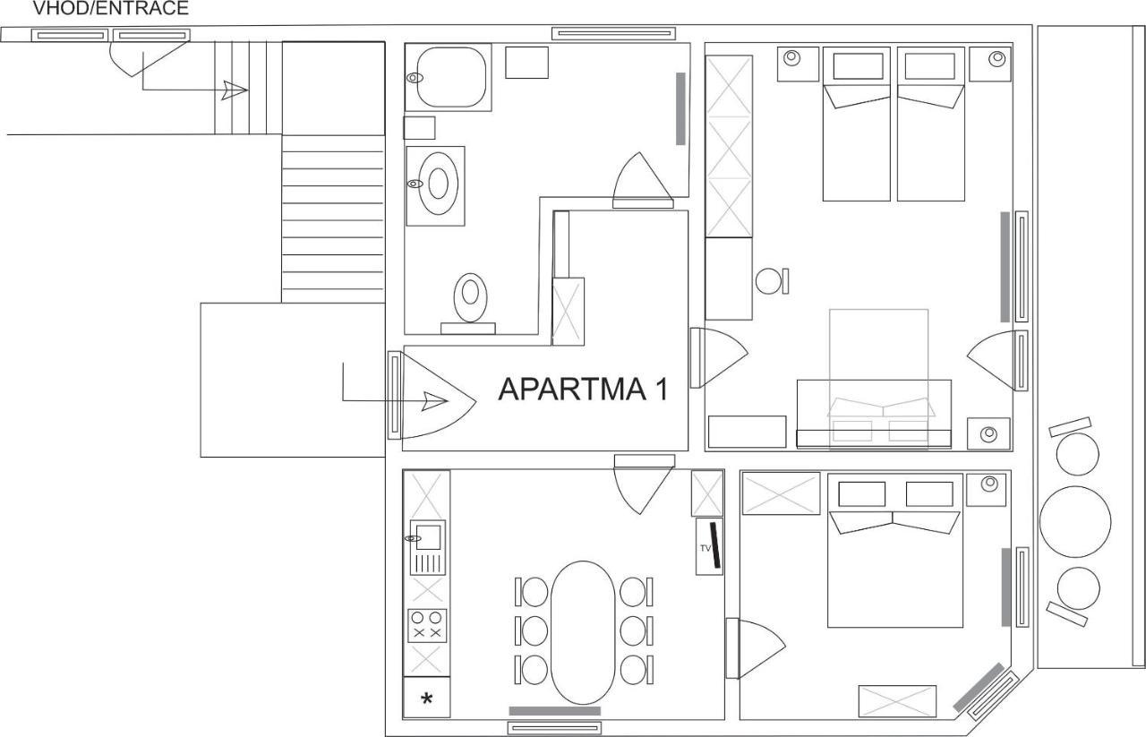 Apartma Kramar Podkoren 크라니스카고라 외부 사진